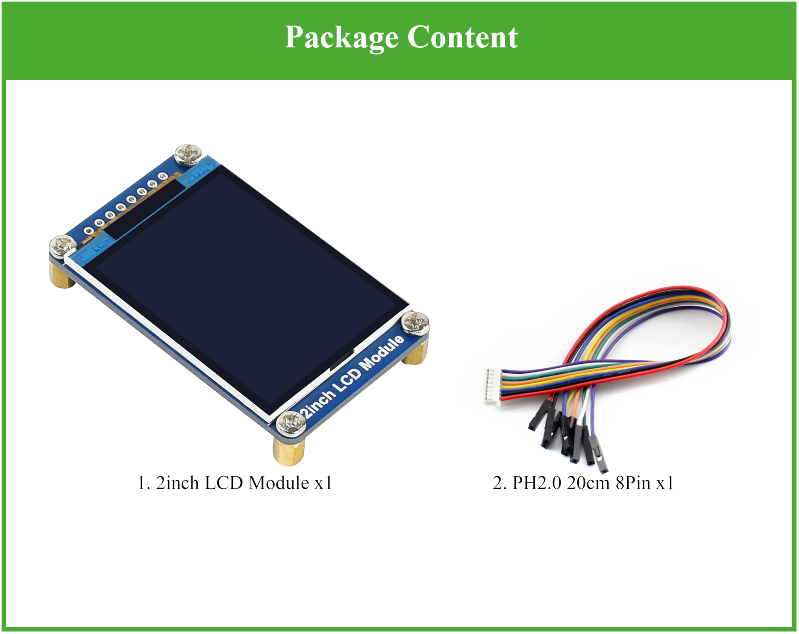 Foto 3 pulgar | Módulo De Pantalla Lcd Waveshare Mini De 2 Pulgadas Para Raspberry Pi - Venta Internacional.