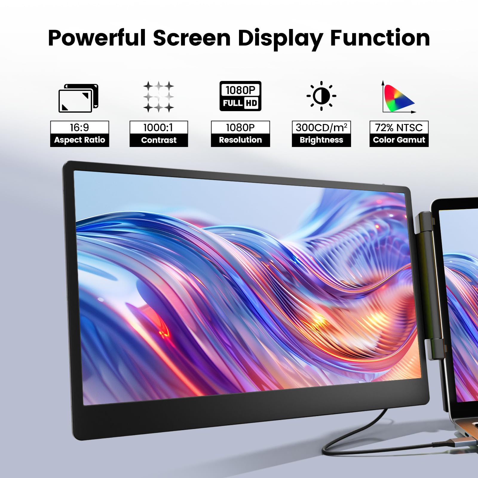 Foto 3 pulgar | Extensor De Pantalla Para Portátil Kefeya 14 1 Pulgadas Con Triple Monitor 1080p - Venta Internacional.