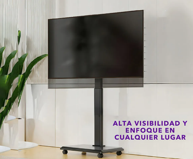 Foto 4 pulgar | Xtellar Soporte Móvil De Tv Con Ruedas Para Pantallas De 26'' A 65'' - La Solución Ideal Para Llevar Su Televis