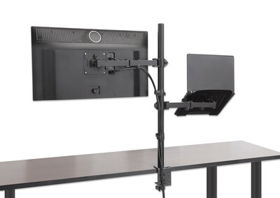 Foto 6 | Soporte de Escritorio para Laptop y Monitor Manhattan 462136 color Negro de 13'' a 32'' Ajuste Altura/Inclinación/Giro