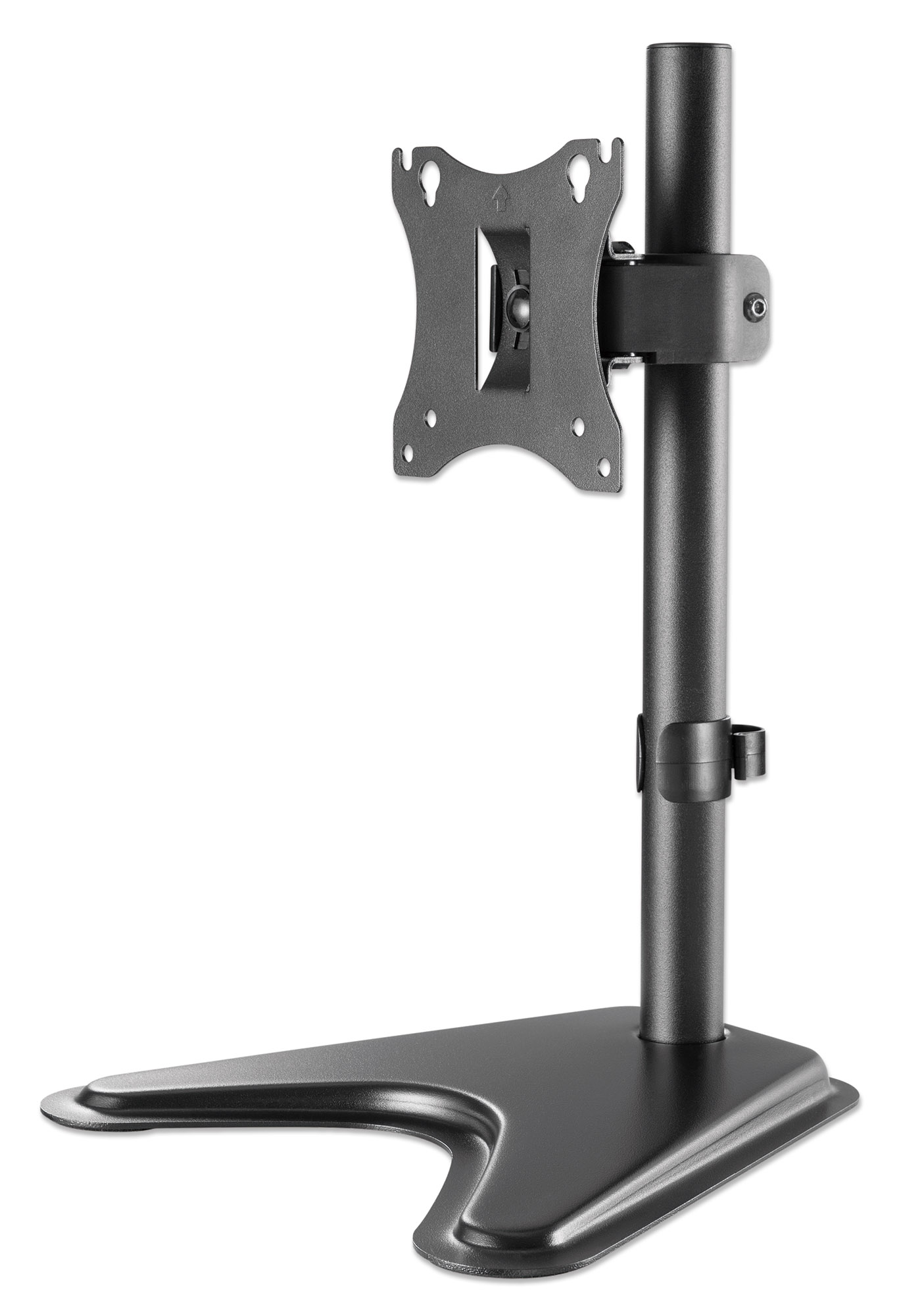 Soporte de Pantalla Manhattan 462037 color Negro para Monitor de 17'' a 27'' Inclinación Giro Rotación
