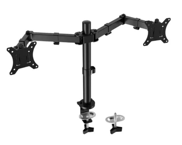Soporte de Monitor Doble para Pantalla FM45 Negro