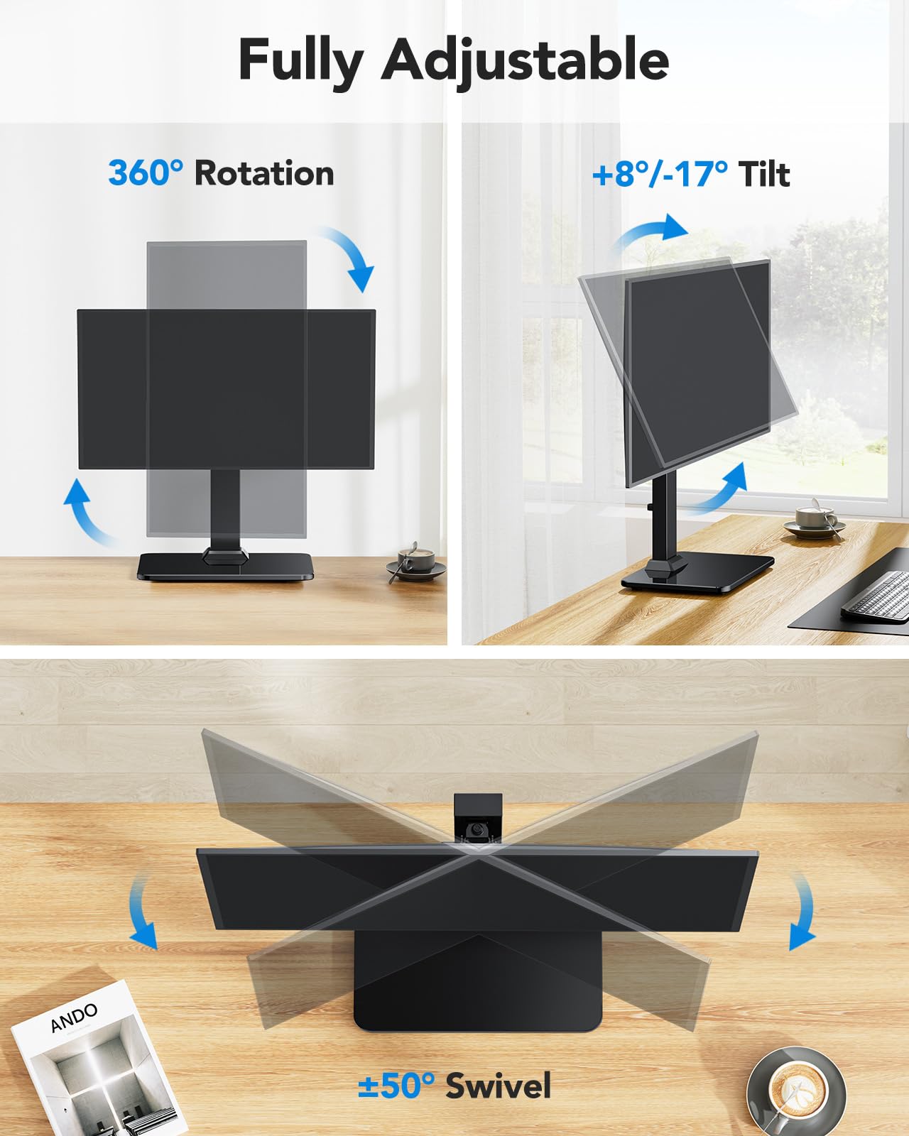 Foto 5 pulgar | Soporte para Monitor Huanuo Soporta Hasta 20 kg para Pantallas de 13 a 34 Pulgadas - Venta Internacional