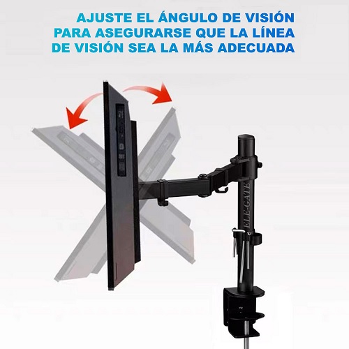Foto 3 pulgar | Soporte Para Mesa O Escritorio Para 2 Monitores De 13 A 27'' Negro