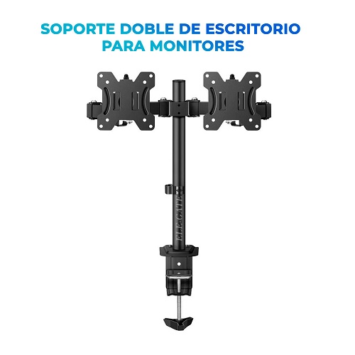 Foto 5 pulgar | Soporte Para Mesa O Escritorio Para 2 Monitores De 13 A 27'' Negro