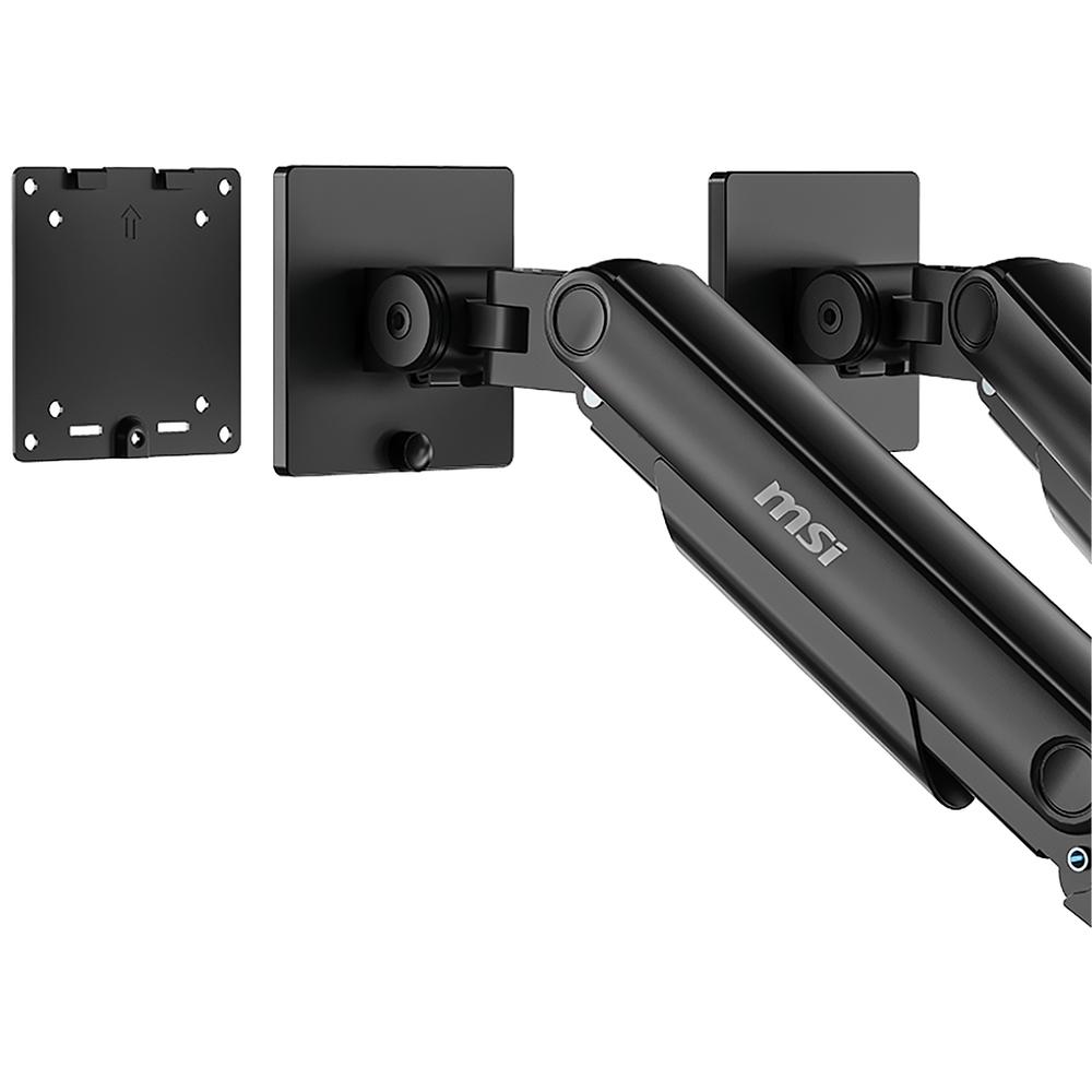 Foto 5 pulgar | Brazo Articulado Doble Para Monitor Msi Mag Mt201d Hasta 45 Pulgadas Negro