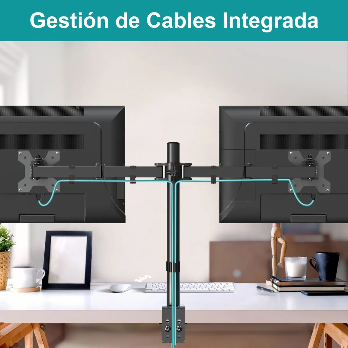 Foto 4 | Soporta Pantallas Lab.g  De Hasta 27'' Y 35.2 Lb.negro