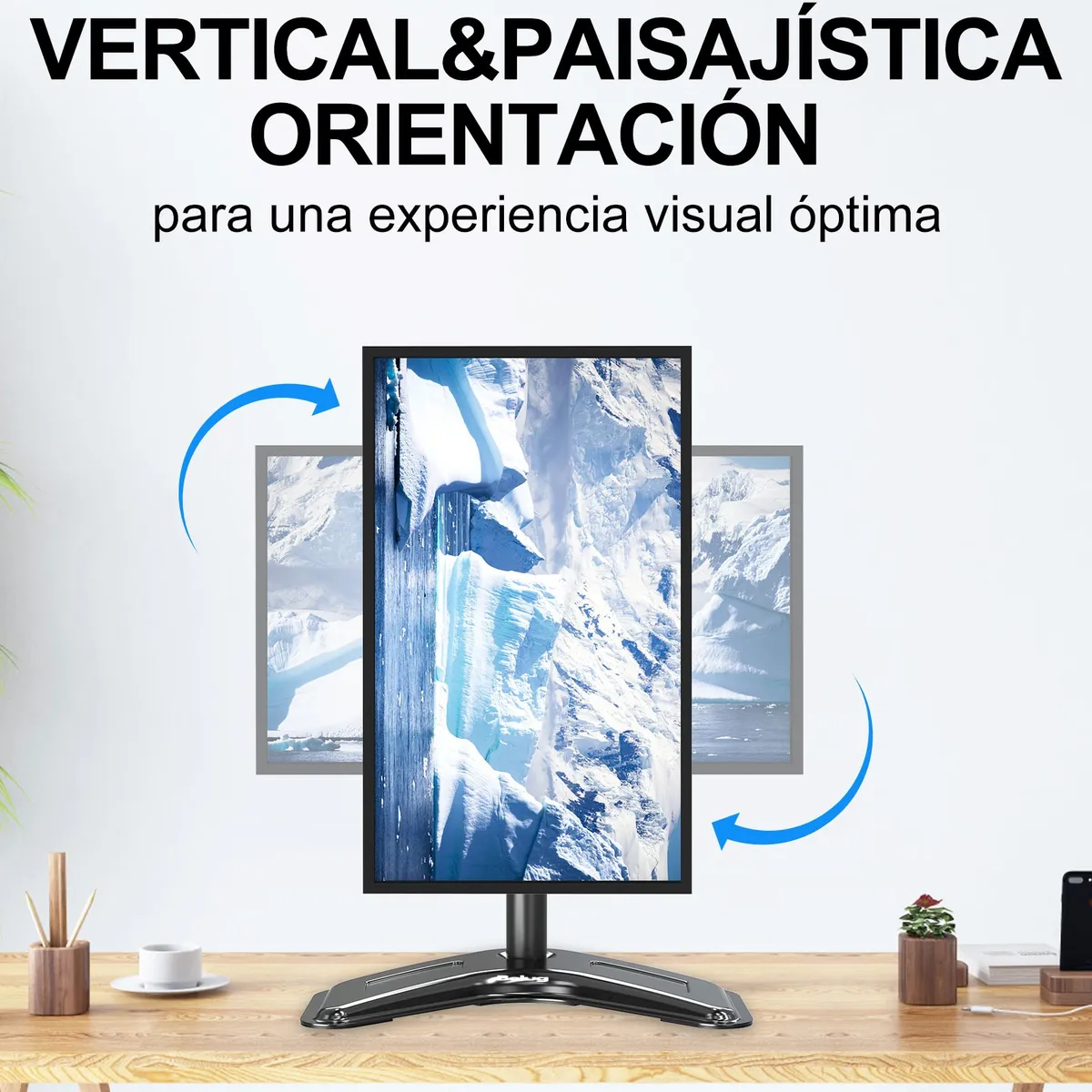 Foto 3 pulgar | Soporte De Escritorio Belug Para Monitores De 13-32 Negro