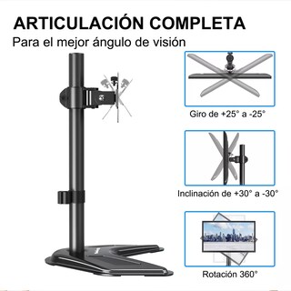 Foto 3 | Soporte De Escritorio Belug Para Monitores De 13-32 Negro
