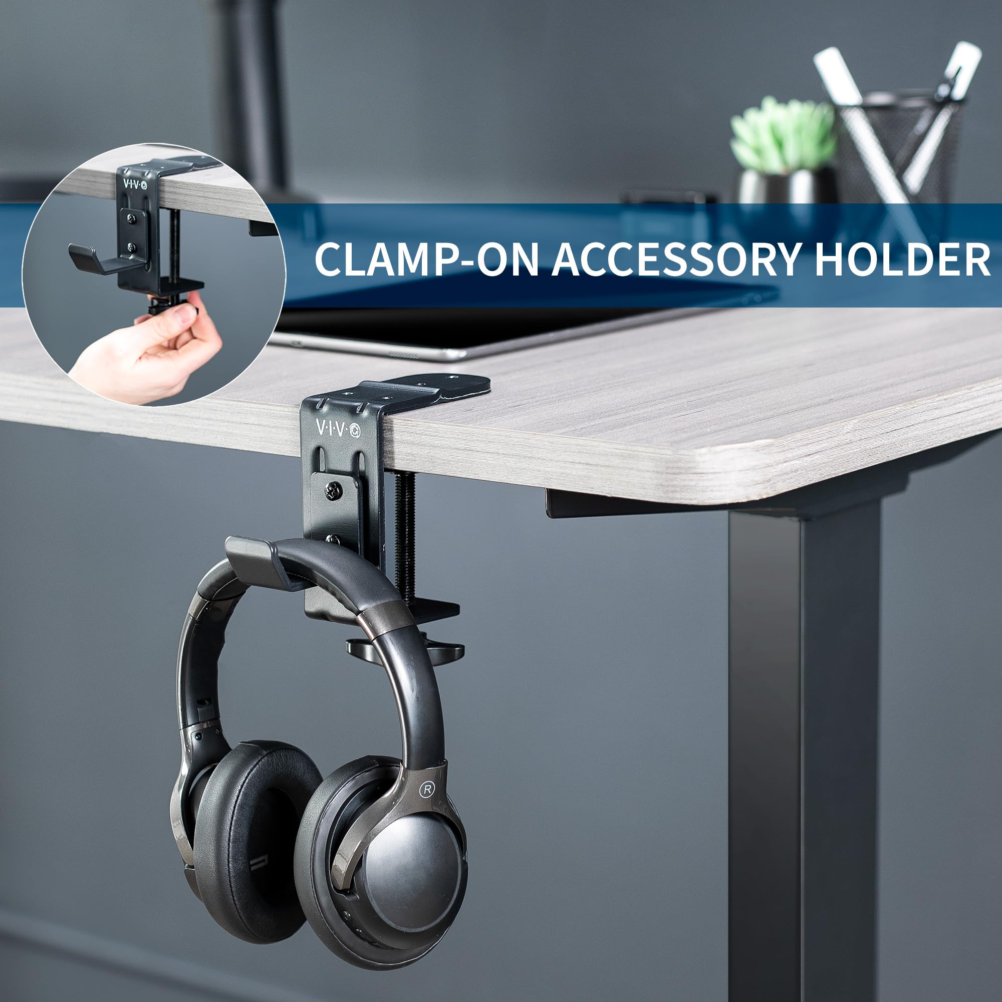 Foto 4 pulgar | Gancho De Pinza Vivo Mount-hlc1 Para Escritorio Y Pata De Escritorio - Venta Internacional.