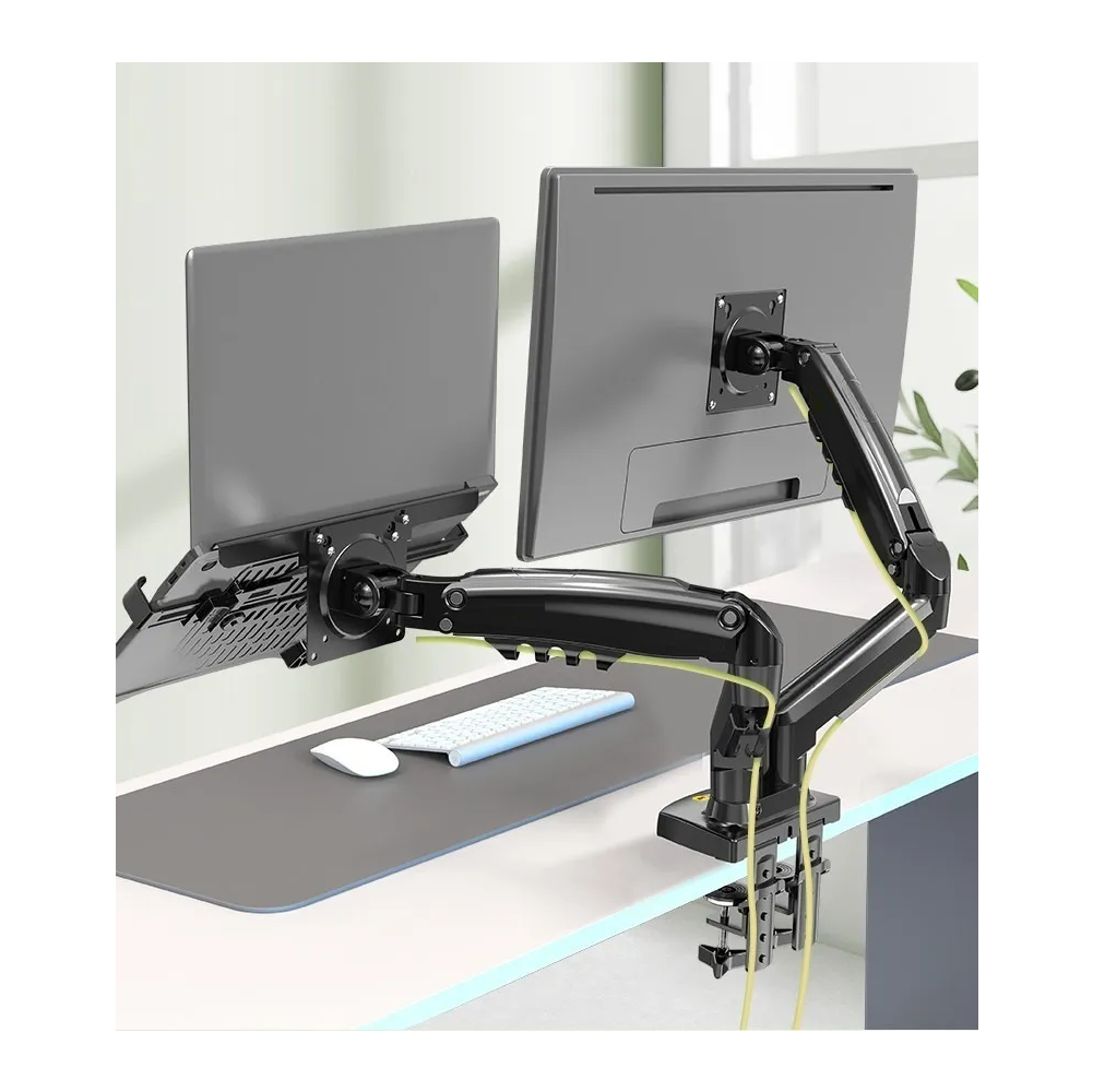 Foto 3 pulgar | Base Doble Ergonomica Belug  Para Monitor Y Laptop Negro