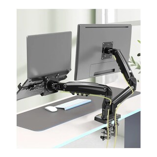 Foto 2 | Base Doble Ergonomica Belug Para Monitor Y Laptop Negro