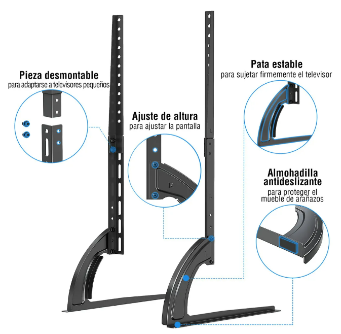Foto 3 | Soporte Xtellar Para Tv De 32-65 Pulgadas En Color Negro - Ajustable Y Universal