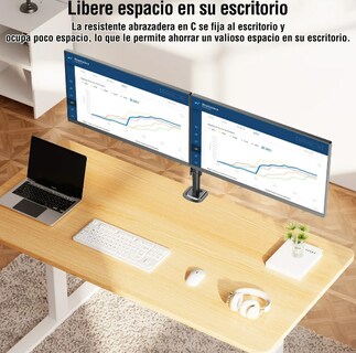 Foto 3 | Soporte De Doble Brazo Xtellar Para Monitor De 13-32 Pulgadas Ajustable Y Universal Negro