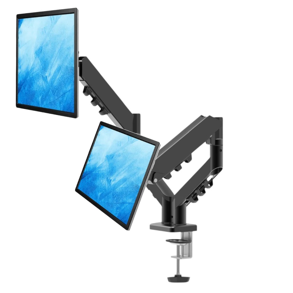Soporte Doble para Monitor Articulado BlackRock para Pantallas de 13 a 32 Pulgadas