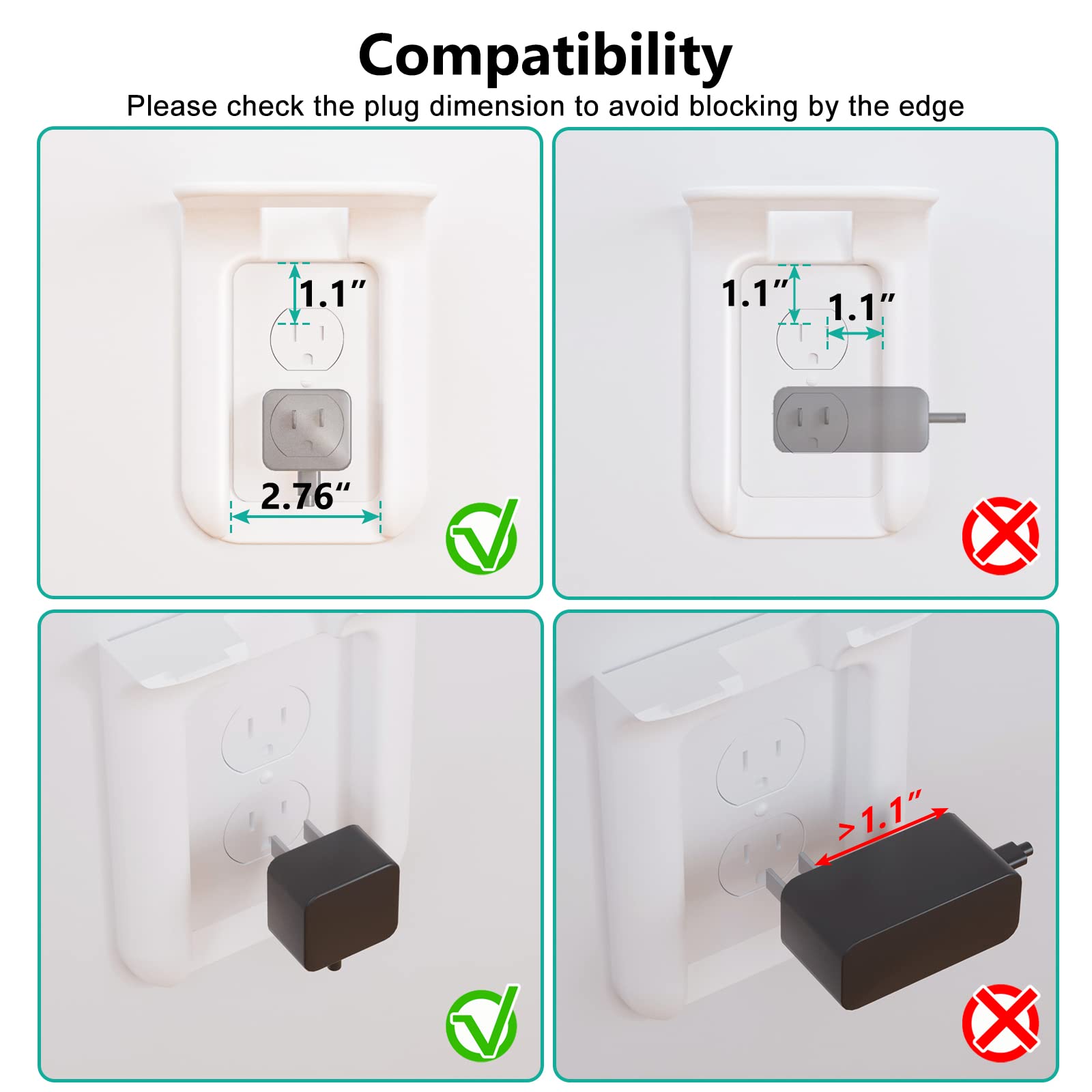 Foto 5 pulgar | Soporte de Pared Outlet Shelf Wali Ols001-w para Smart Home Color Blanco - Venta Internacional