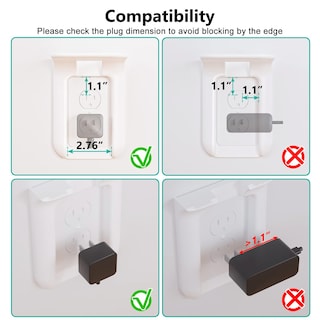 Foto 4 | Soporte de Pared Outlet Shelf Wali Ols001-w para Smart Home Color Blanco - Venta Internacional