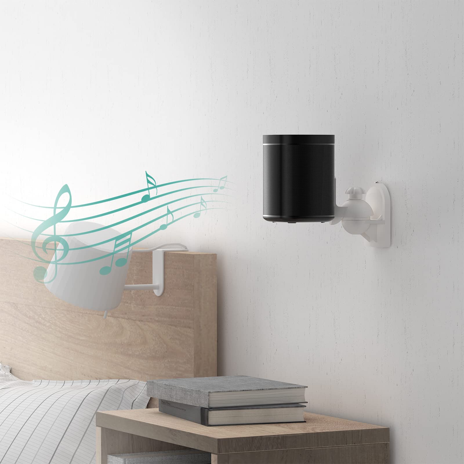Foto 8 pulgar | Soporte de Pared Wali Blancos 2 Piezas-Venta Internacional