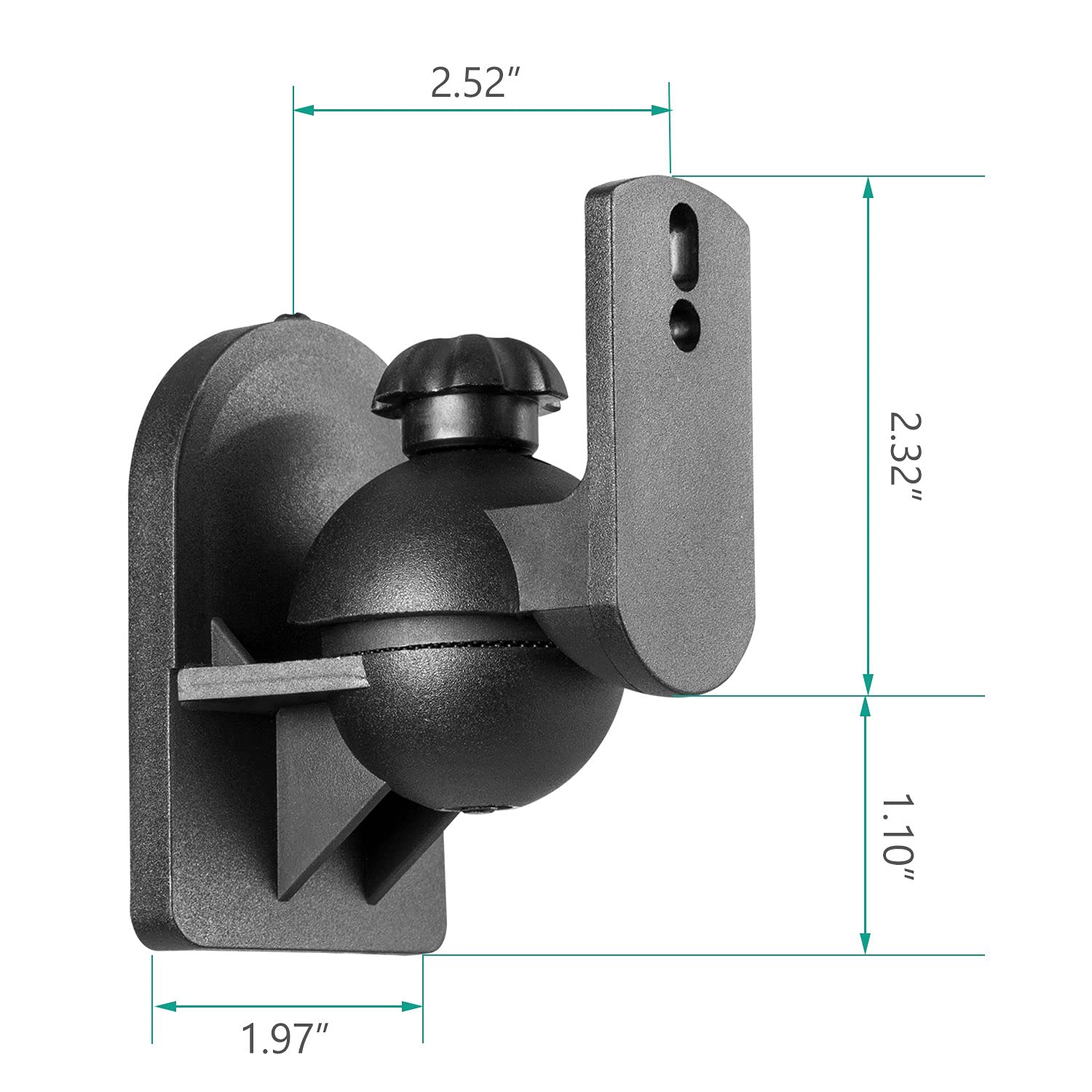 Foto 4 pulgar | Soportes de Pared y Techo para Altavoces WALI SWM202 de hasta 3,5 kg Negro - Venta Internacional