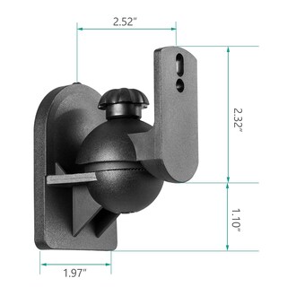 Foto 3 | Soportes de Pared y Techo para Altavoces WALI SWM202 de hasta 3,5 kg Negro - Venta Internacional