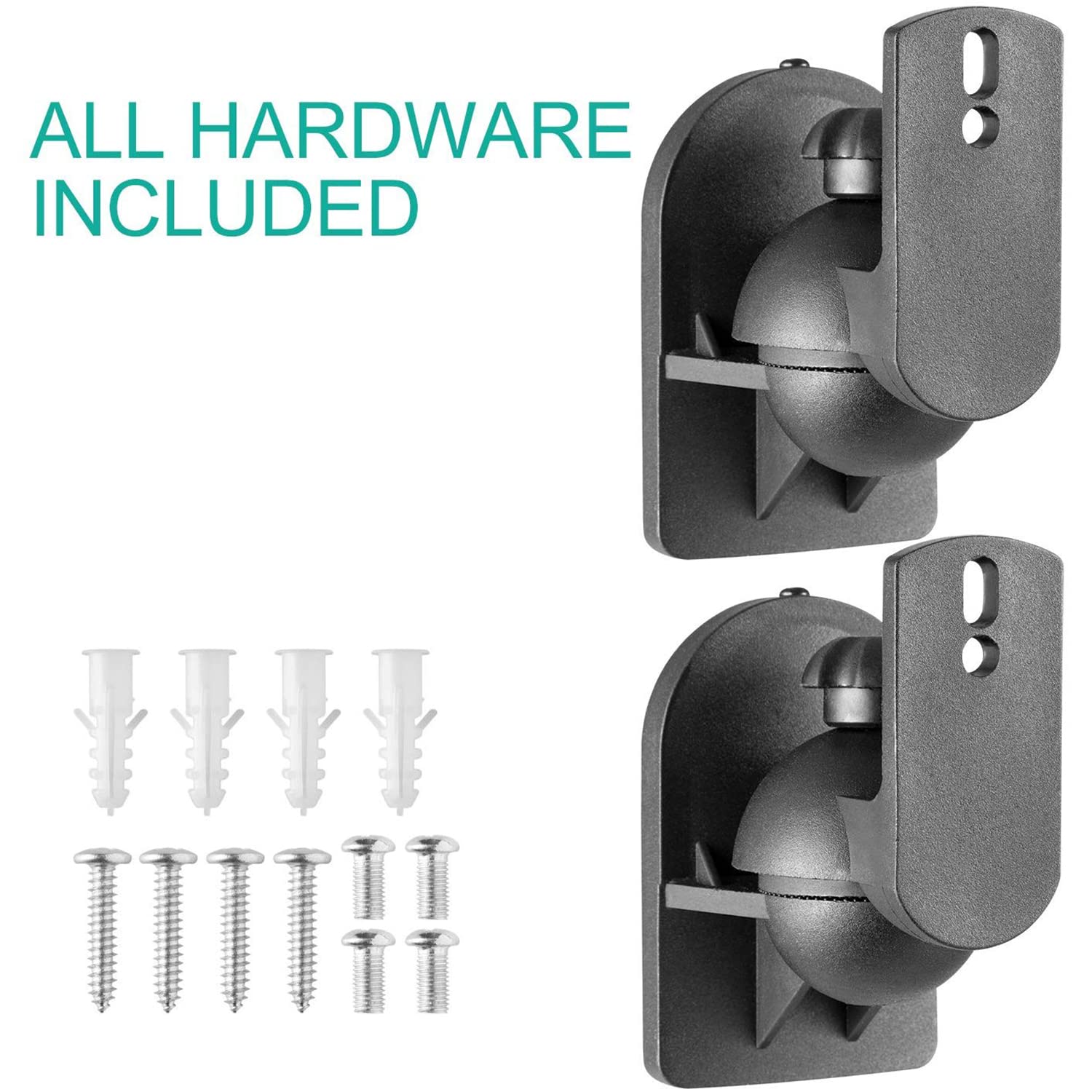 Foto 7 pulgar | Soportes de Pared y Techo para Altavoces WALI SWM202 de hasta 3,5 kg Negro - Venta Internacional