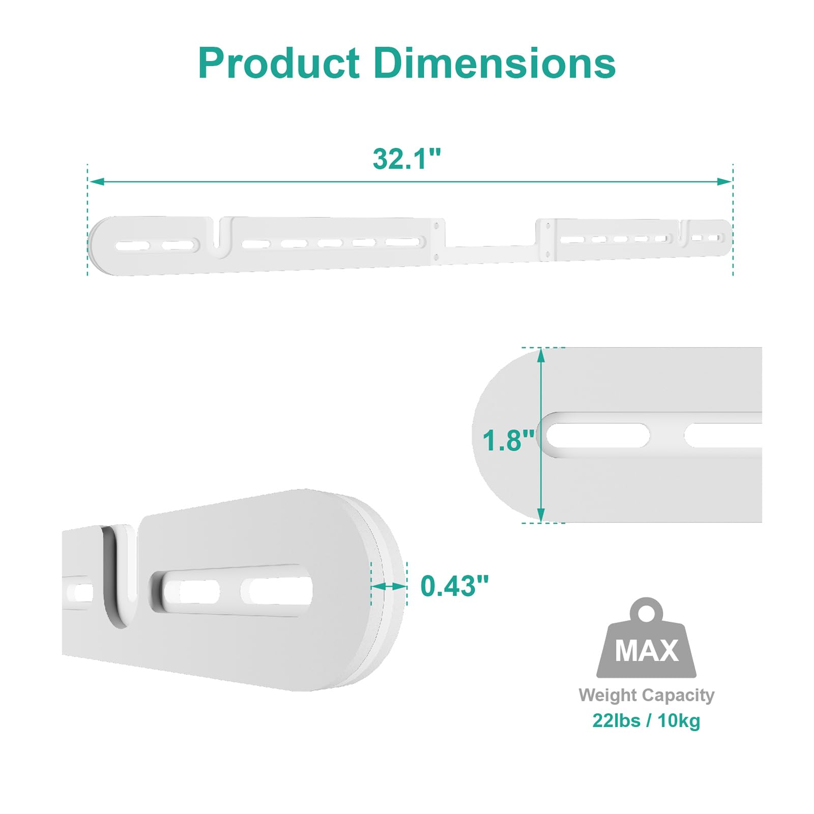 Foto 4 pulgar | Soporte para de Sonido Wali Blanca-Venta Internacional