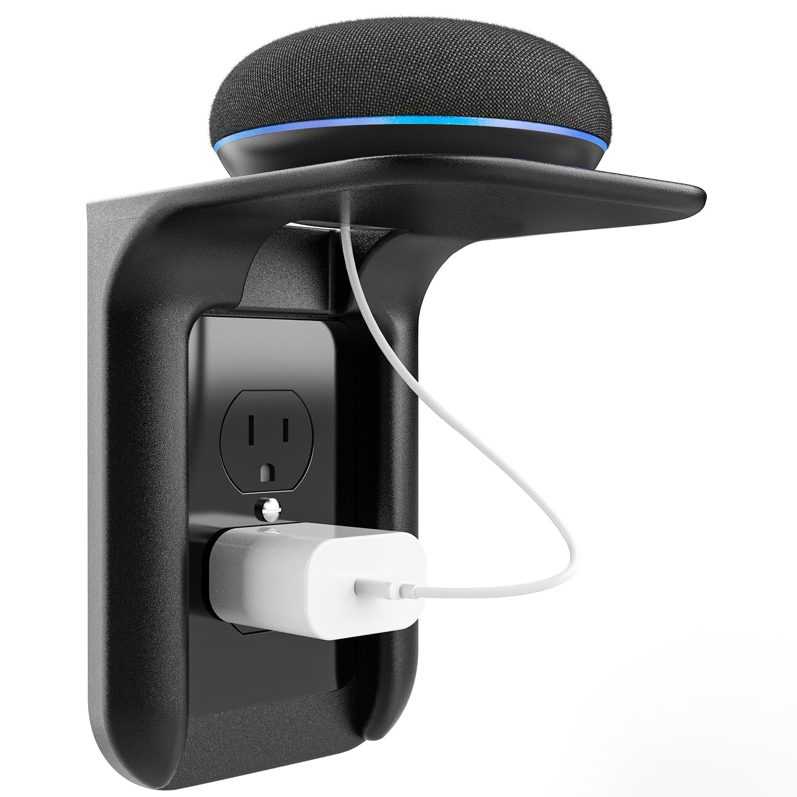 Foto 2 pulgar | Soporte de Pared Outlet Shelf Wali Ols001-b para Smart Home color Negro - Venta Internacional