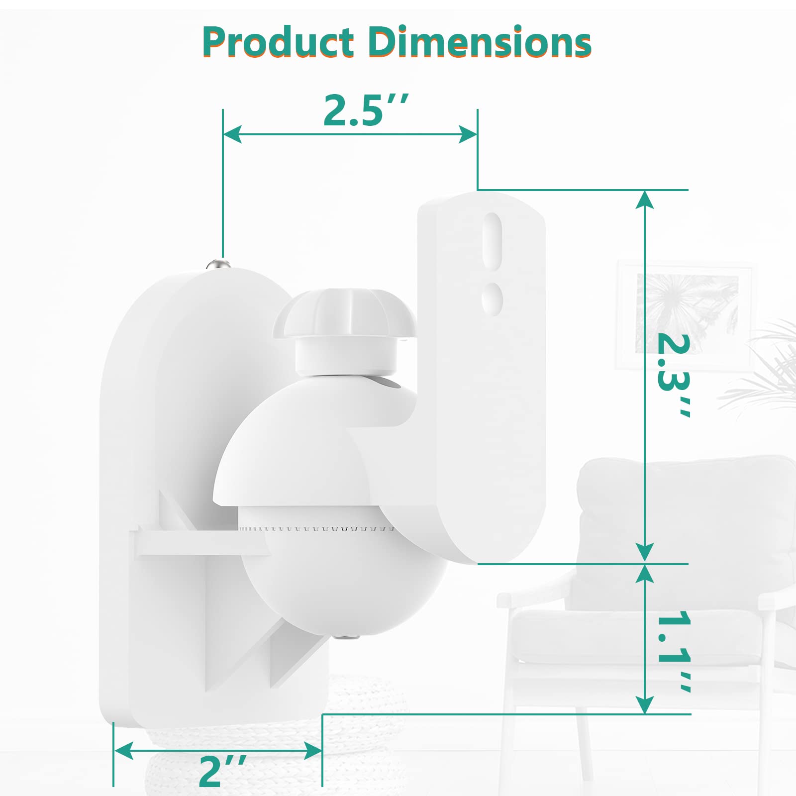 Foto 4 pulgar | Soporte de Pared Wali Blancos 4 Piezas-Venta Internacional