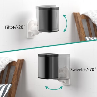 Foto 5 | Soporte de Pared Wali Blancos 4 Piezas-Venta Internacional