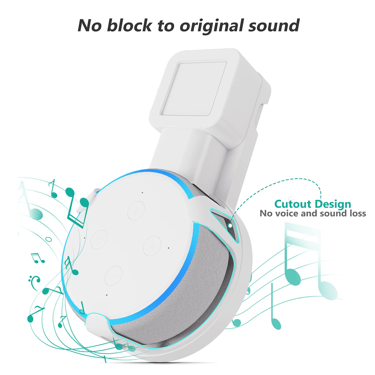 Foto 7 pulgar | Soporte de Pared Wali Echo Dot 3ra Generación 2 Piezas-Venta Internacional
