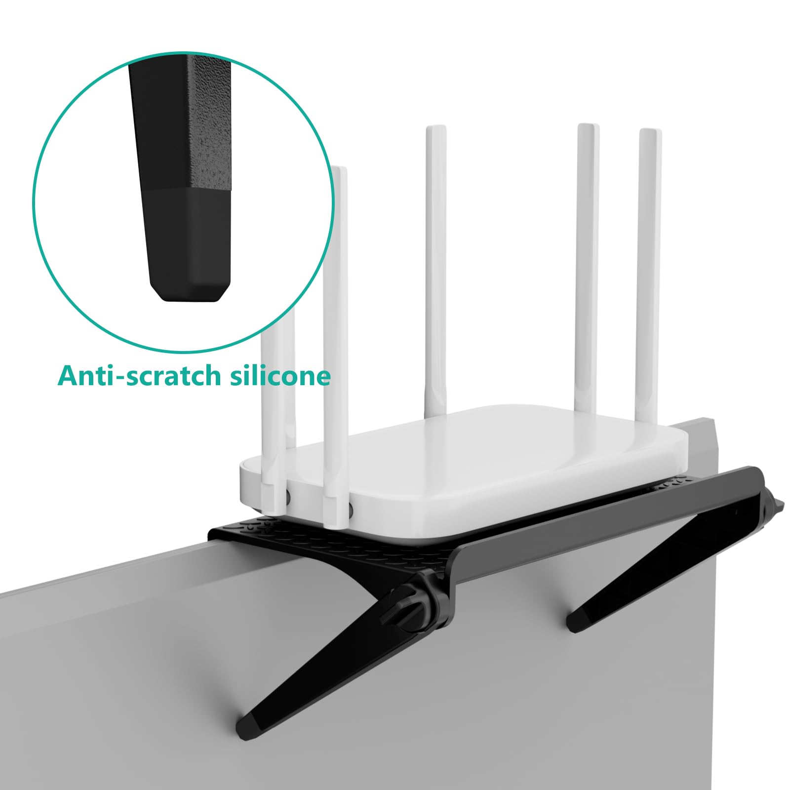 Foto 8 pulgar | Estante Superior Para Tv Wali Tsp001-2b, 8 Pulgadas, Ajustable, Negro, X2 - Venta Internacional.