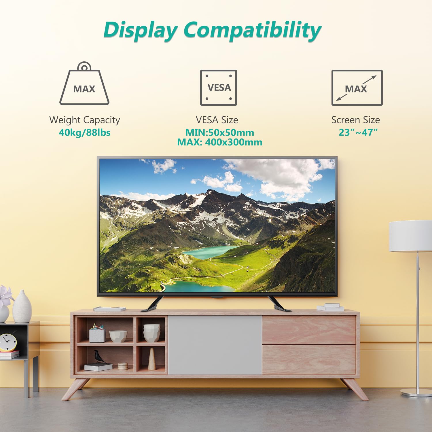 Foto 4 pulgar | Soporte De Tv Wali Universal De Sobremesa Con Pantalla Plana Lcd De 23-42 Pulgadas - Venta Internacional.