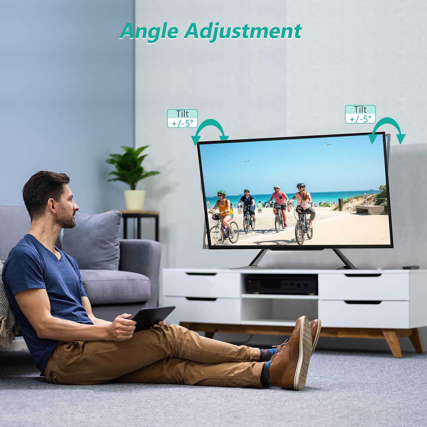 Foto 5 pulgar | Soporte De Tv Wali Universal De Sobremesa Con Pantalla Plana Lcd De 23-42 Pulgadas - Venta Internacional.