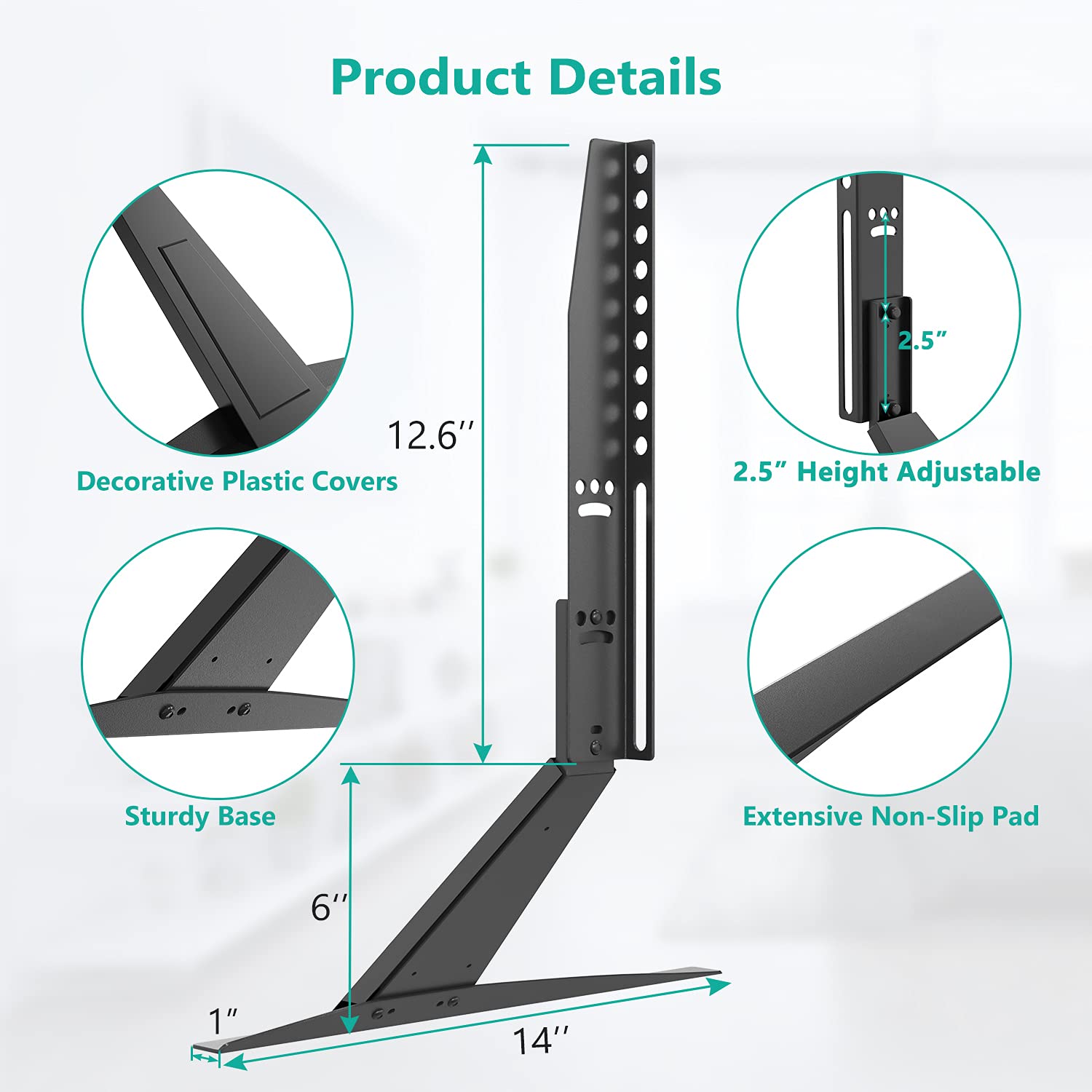 Foto 7 pulgar | Soporte De Tv Wali Universal De Sobremesa Con Pantalla Plana Lcd De 23-42 Pulgadas - Venta Internacional.