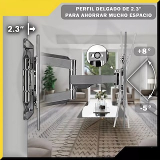 Foto 3 | Soporte Para Pantalla Tv Television Pantallas, 40 50 55 65 75 Pulgadas Eo Safe Imports Esi-15592 Negro