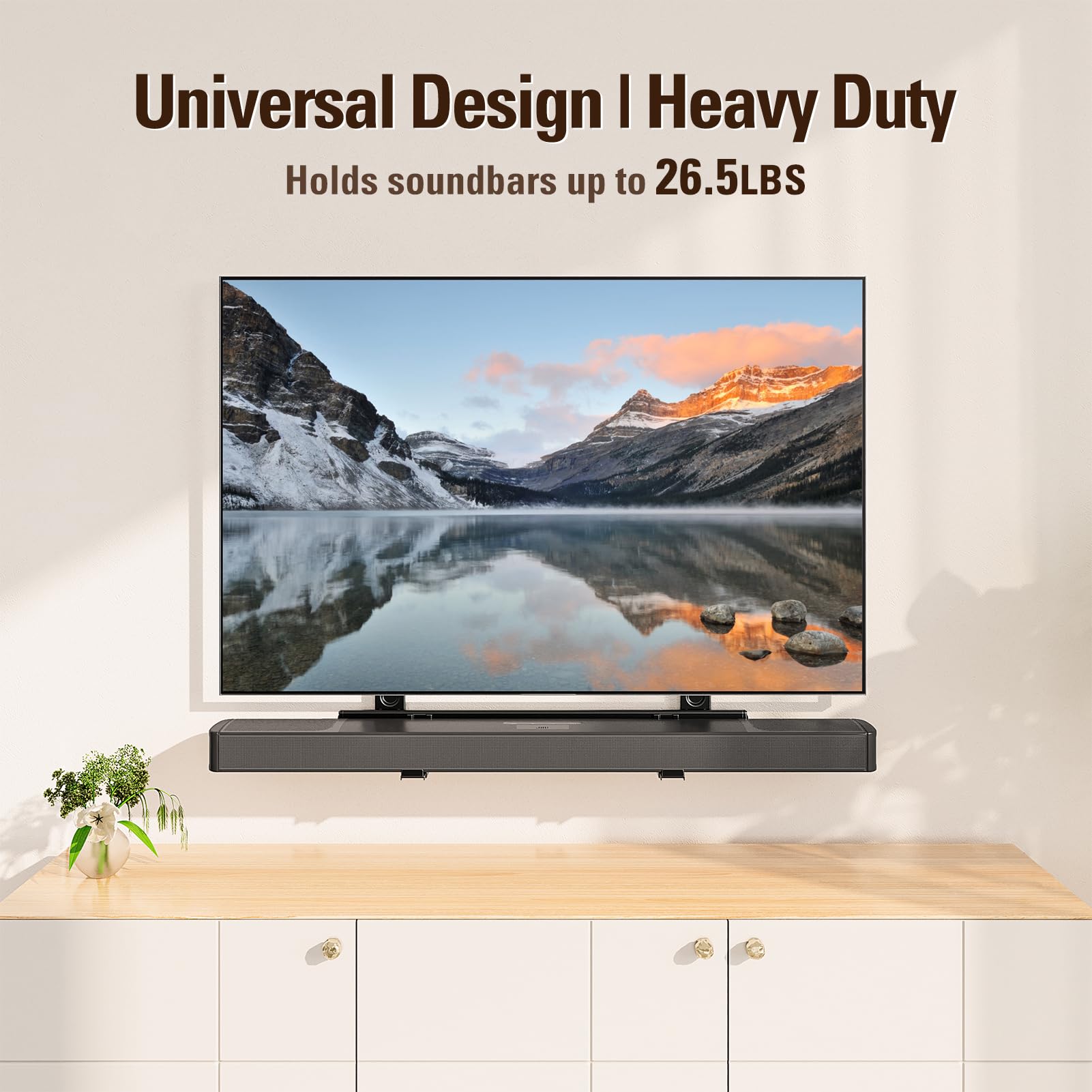 Foto 3 pulgar | Soporte Para Barra De Sonido Dream Md5428 Heavy Duty 12-12 Kg - Venta Internacional.