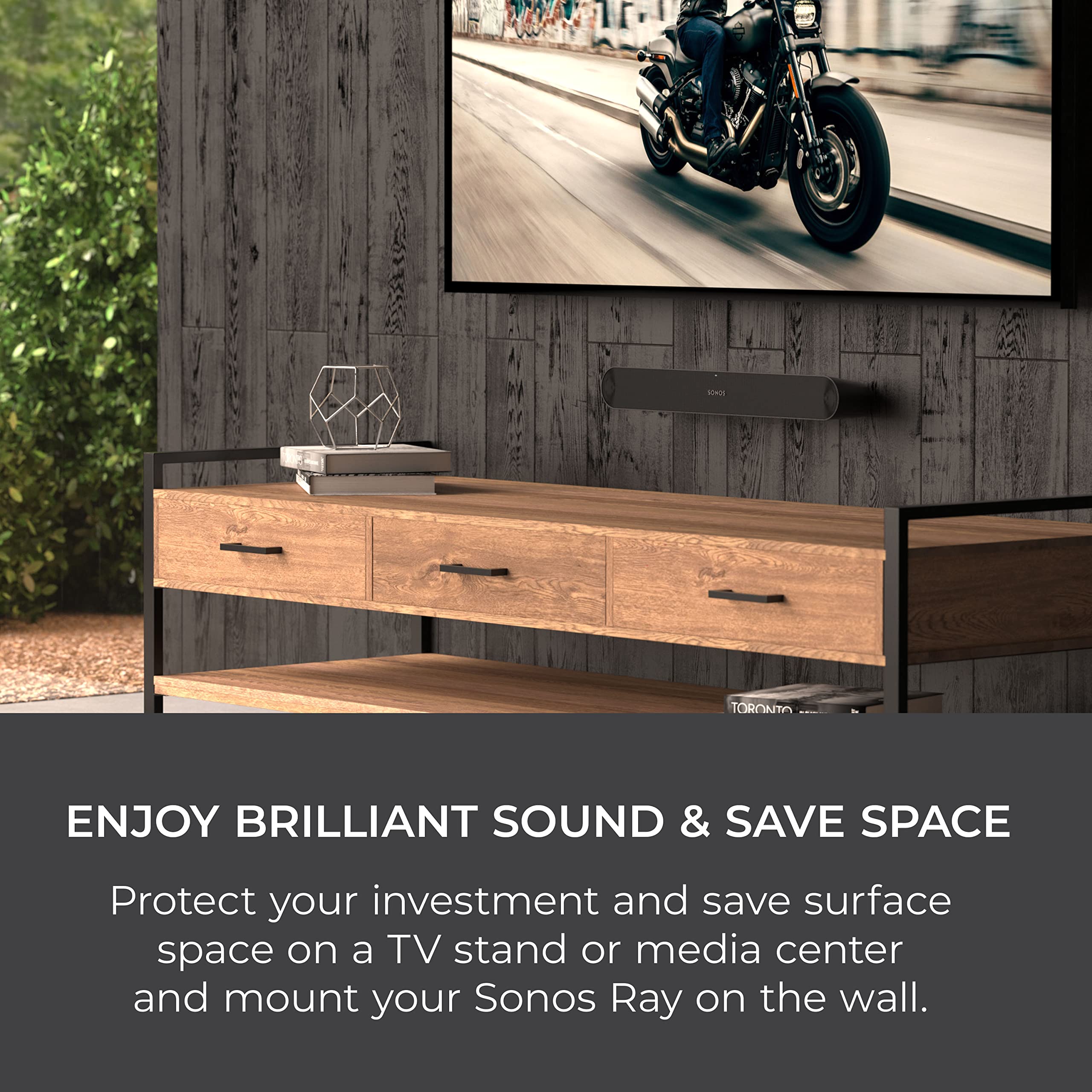 Foto 4 pulgar | Soporte de Pared para Barra de Sonido Sonos Ray HumanCentric Negro - Venta Internacional