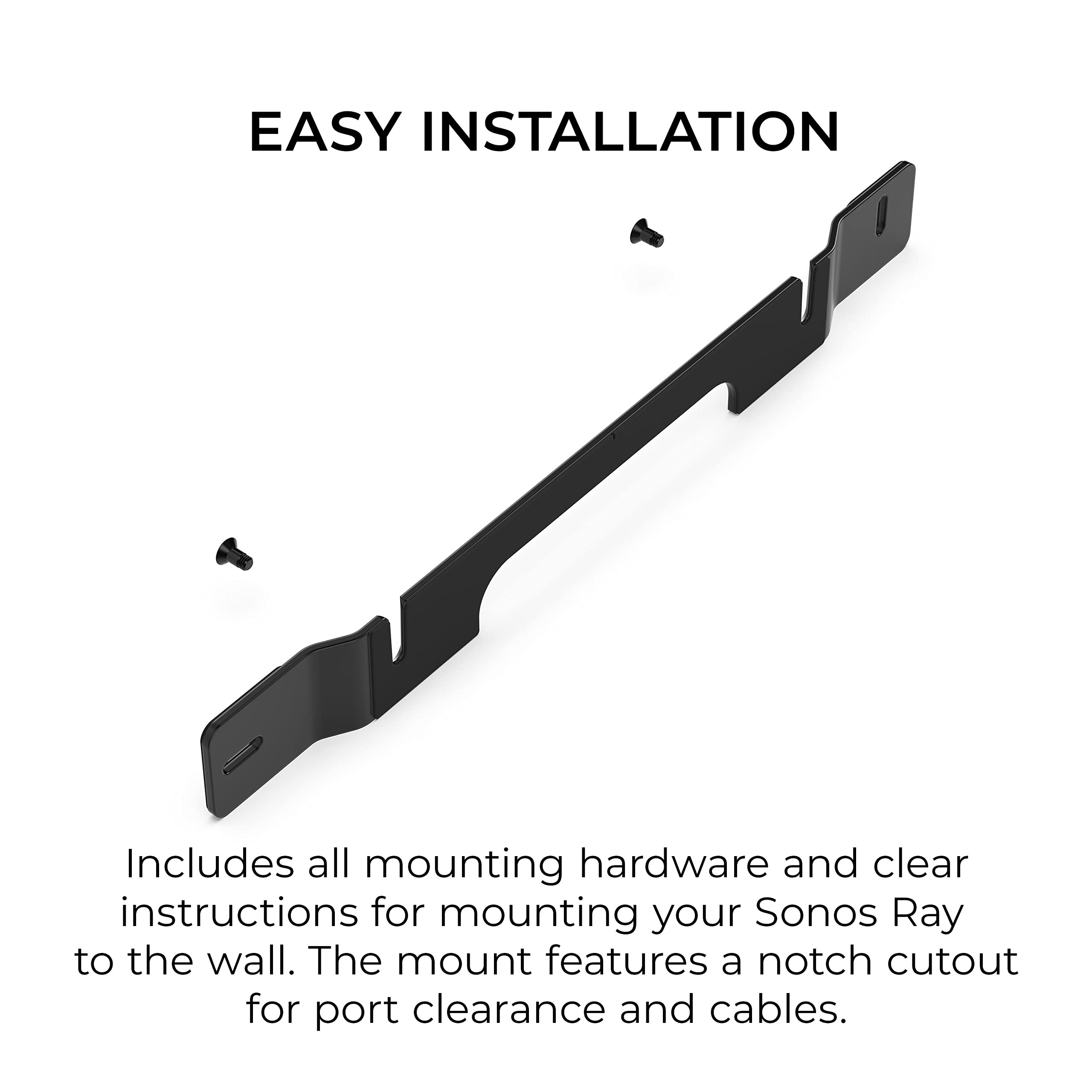 Foto 6 pulgar | Soporte de Pared para Barra de Sonido Sonos Ray HumanCentric Negro - Venta Internacional