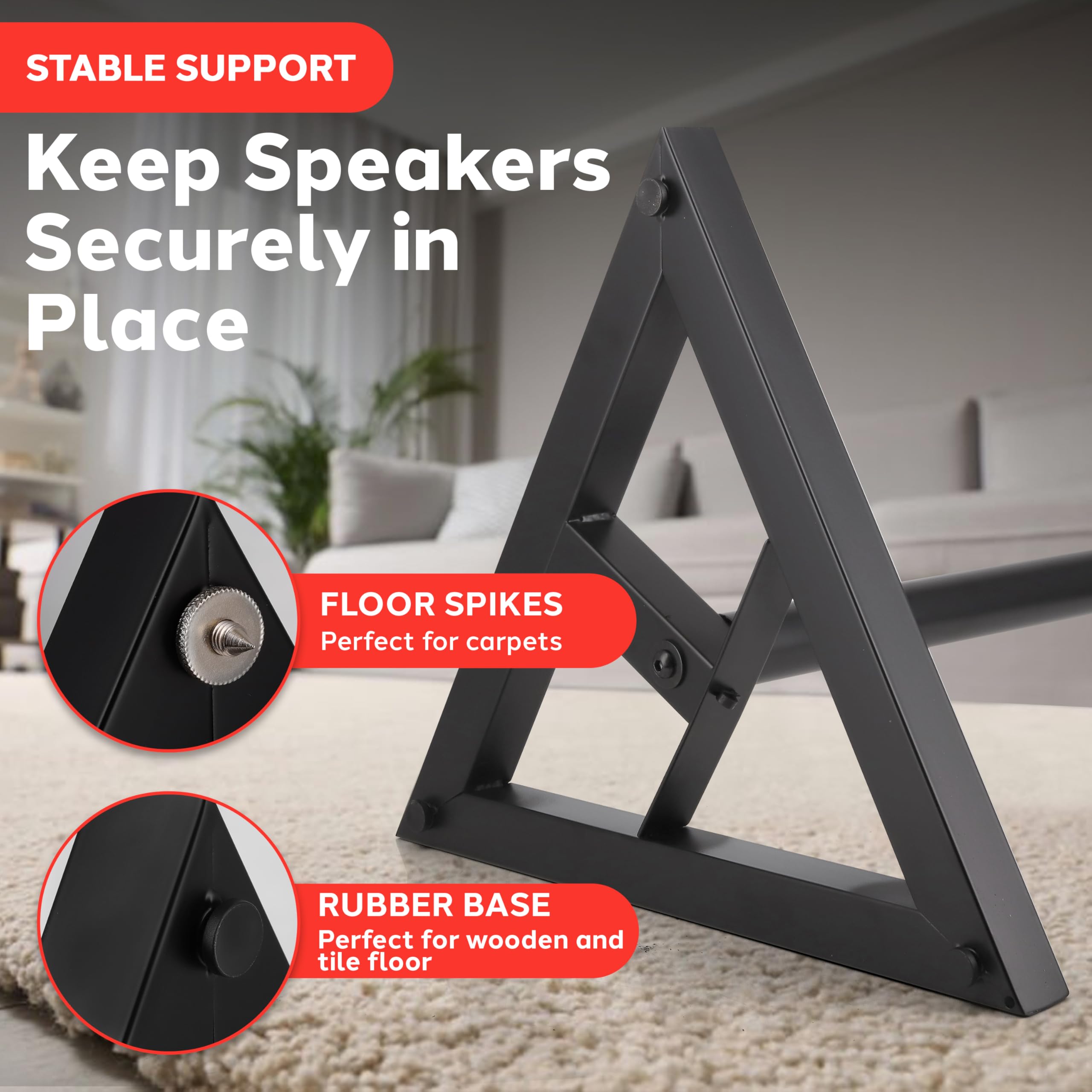 Foto 5 pulgar | Soporte para Altavoz Pyle Sound Play 1 Y 3 Altura Telescópica - Venta Internacional