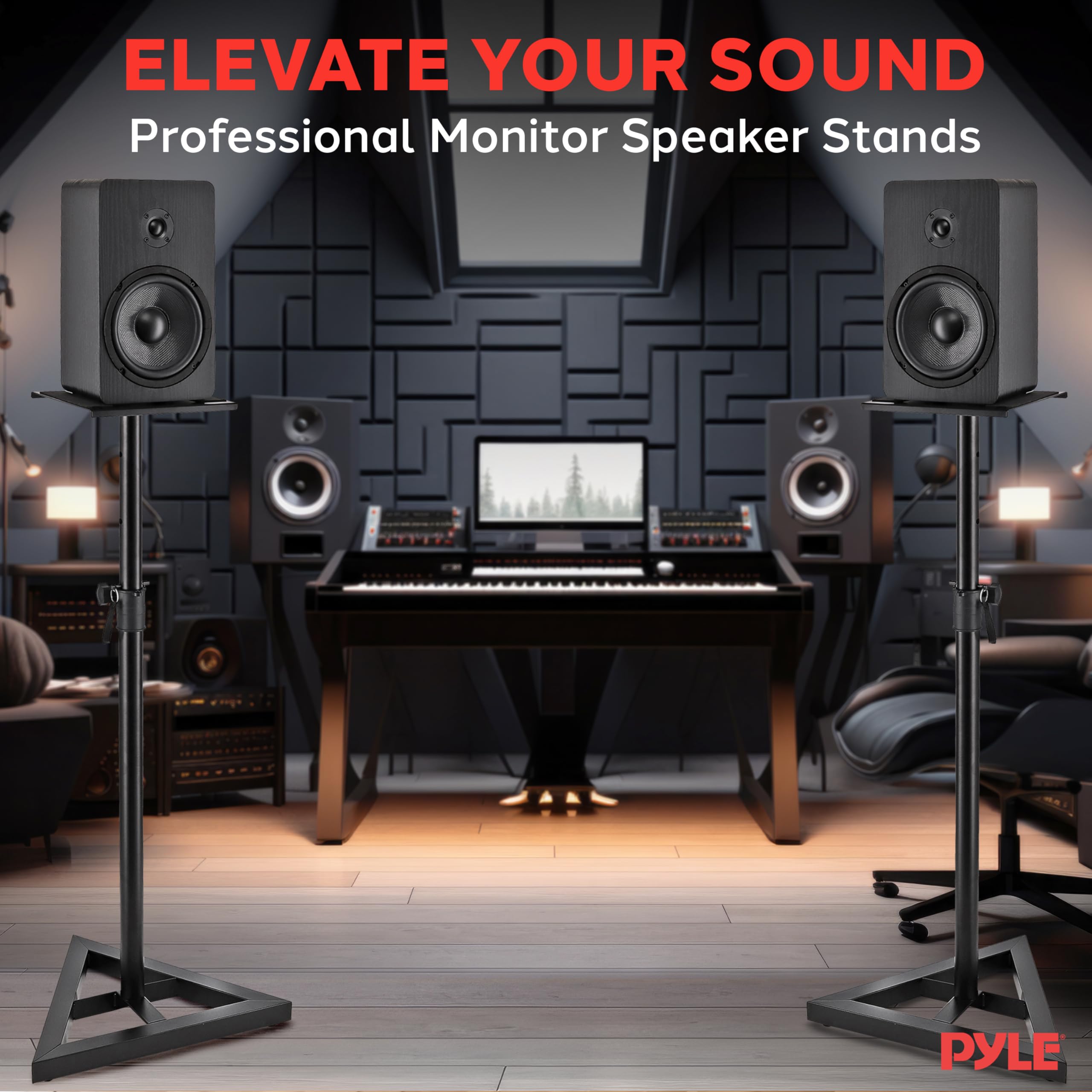 Foto 7 | Soporte para Altavoz Pyle Sound Play 1 Y 3 Altura Telescópica - Venta Internacional