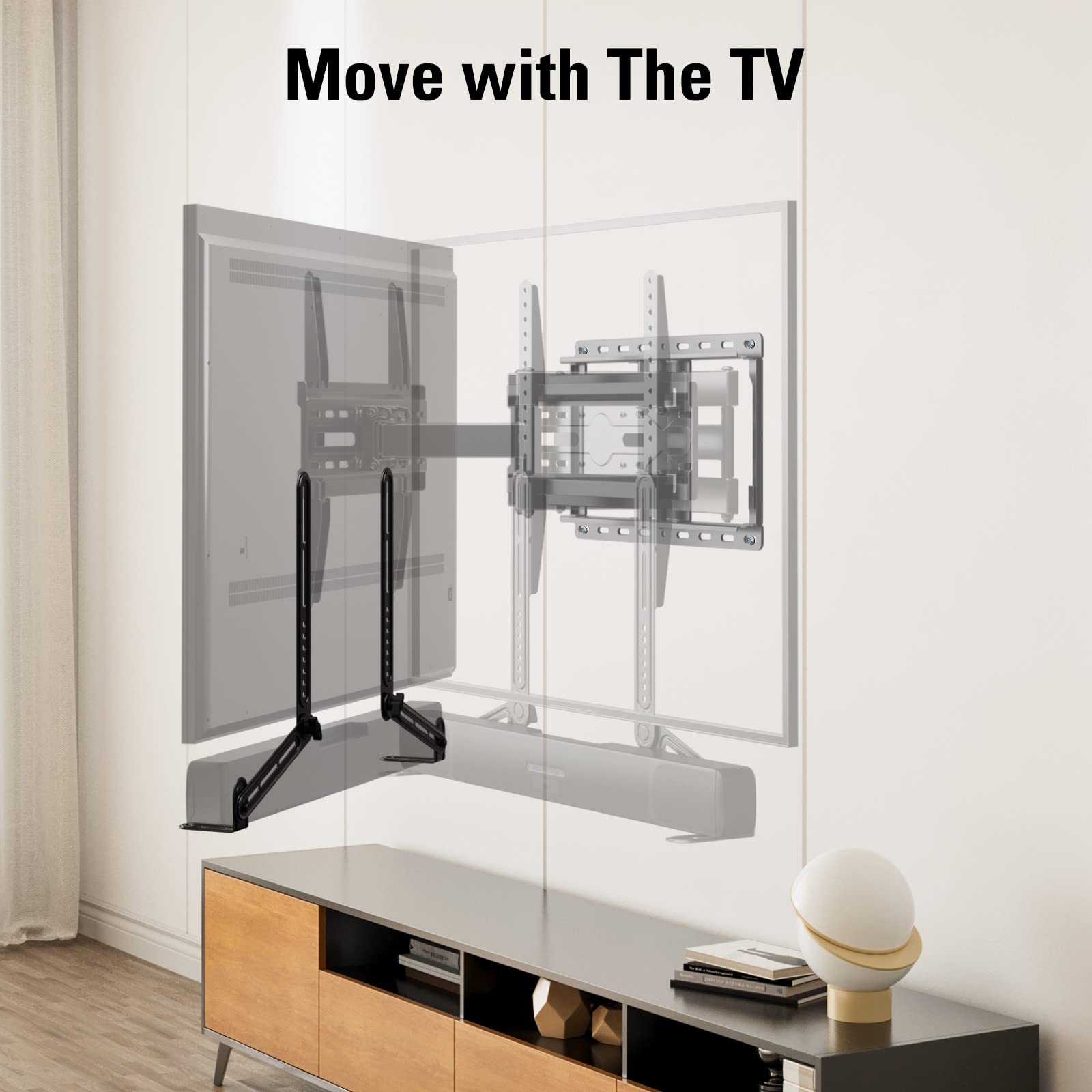 Foto 4 pulgar | Soporte De Barra De Sonido Mounting Dream Md5420 De Hasta 6,8 Kg - Venta Internacional.