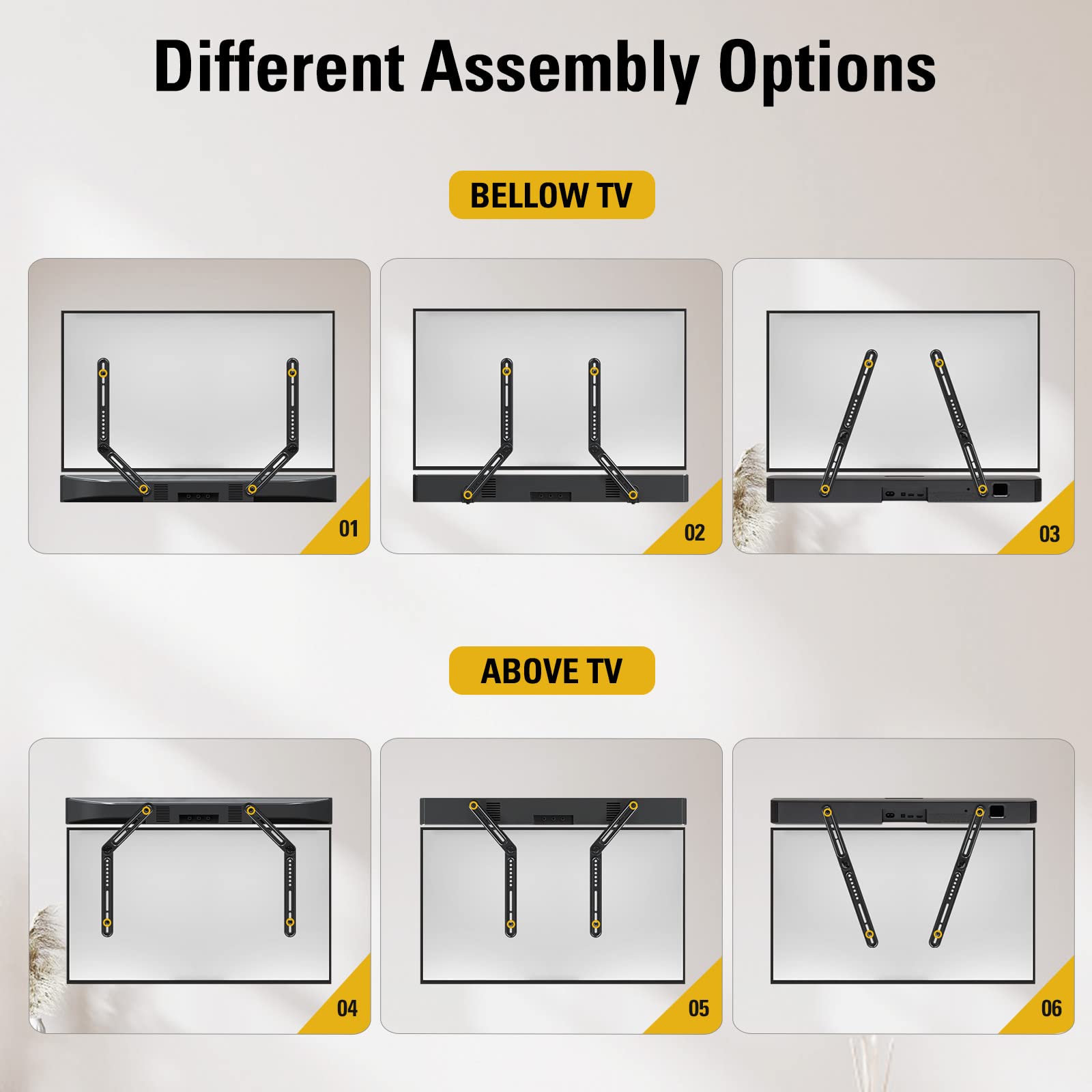Foto 8 pulgar | Soporte De Barra De Sonido Mounting Dream Md5420 De Hasta 6,8 Kg - Venta Internacional.