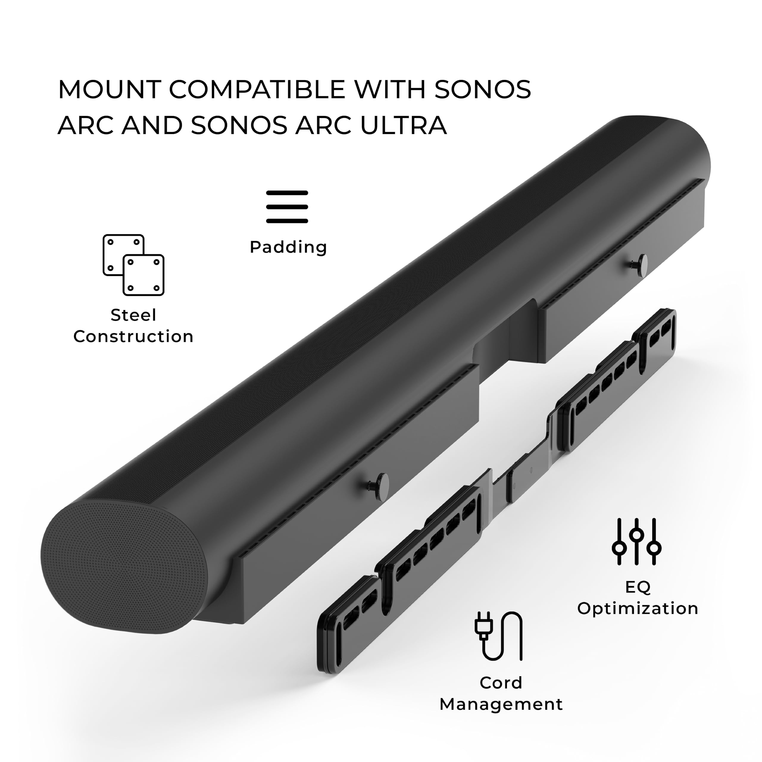 Foto 3 pulgar | Soporte de Pared HumanCentric para Barra de Sonido Sonos Arc y Sonos Arc Ultra - Venta Internacional