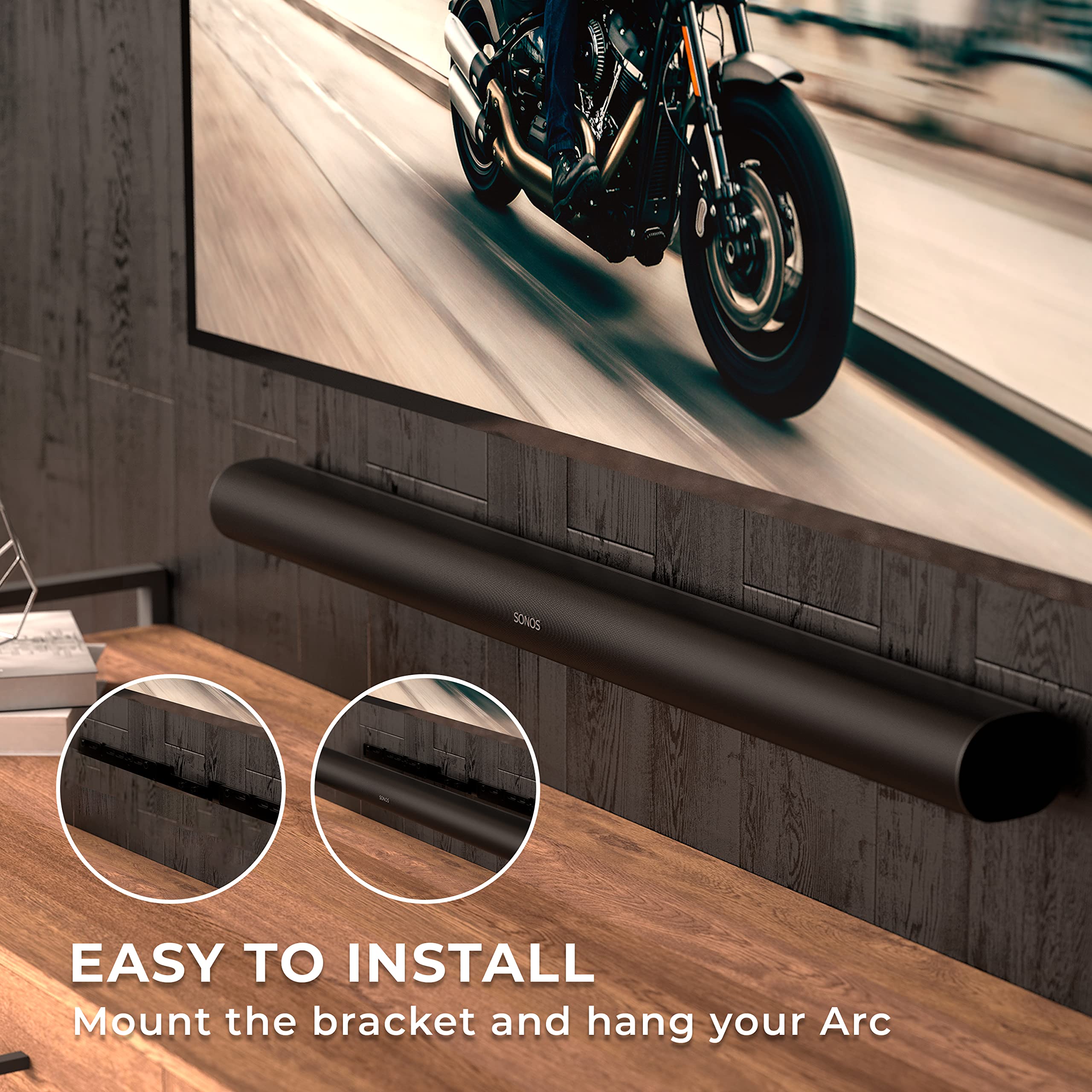 Foto 4 pulgar | Soporte de Pared HumanCentric para Barra de Sonido Sonos Arc y Sonos Arc Ultra - Venta Internacional
