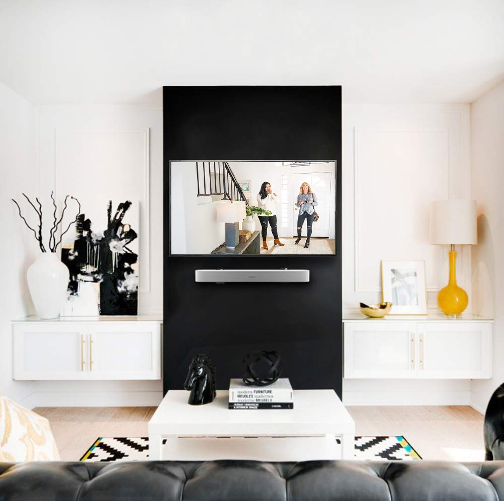 Foto 6 | Soporte de Pared para Barra de Sonido Vivo Steel Universal L Soportes Negros - Venta Internacional
