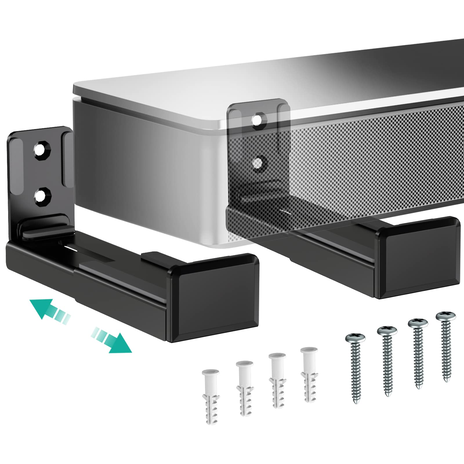 Foto 2 pulgar | Soporte de Pared para Barra de Sonido Wali Universal SLK202 Negro - Venta Internacional