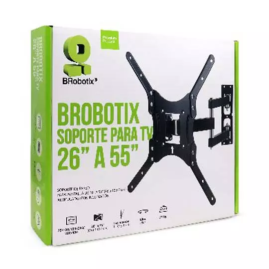 Foto 2 | Soporte Brobotix Tv Pared 26 A 55'' Articulado 35kg