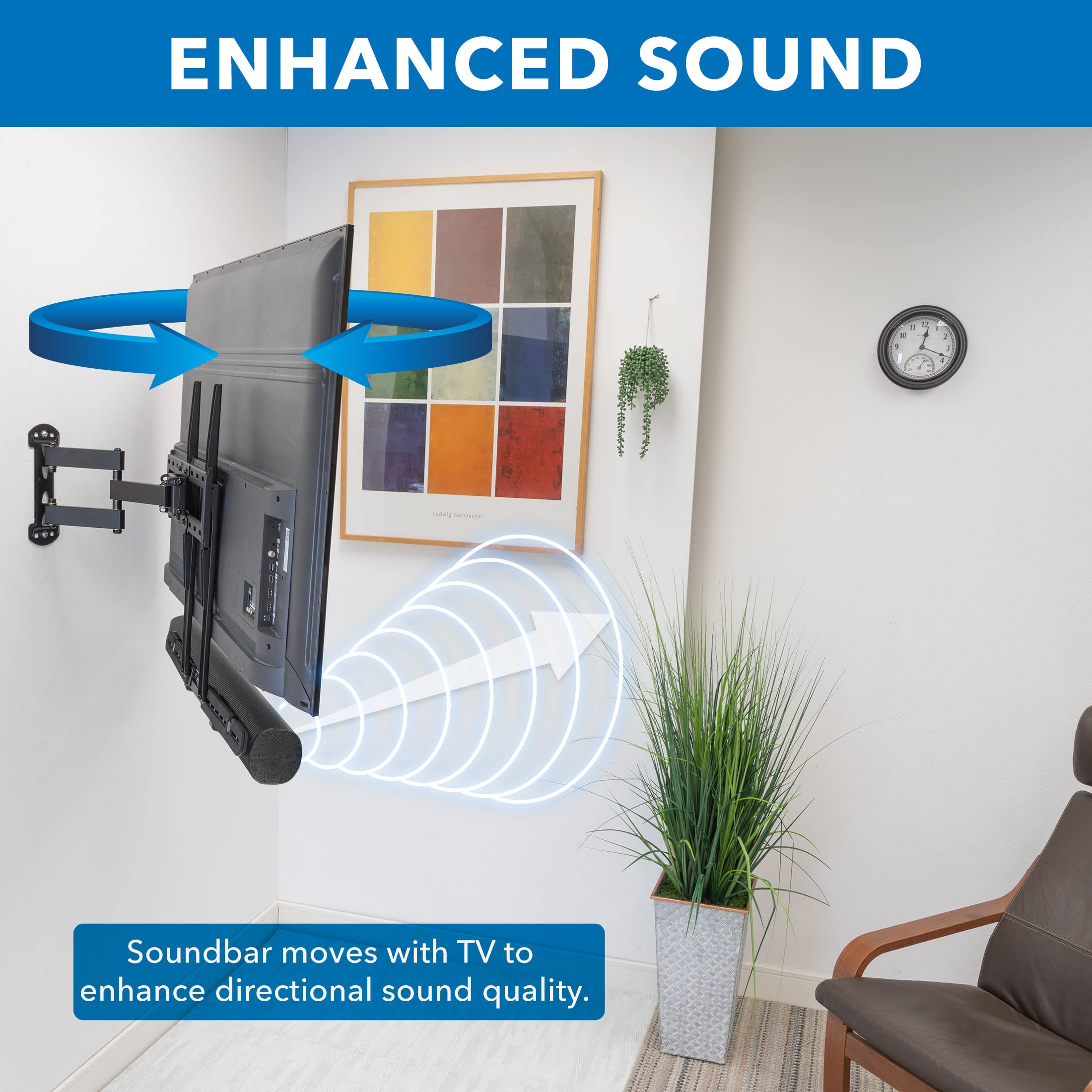 Foto 3 pulgar | Soporte de Tv Mount-it! Compatible con Barras de Sonido Sonos Arc - Venta Internacional