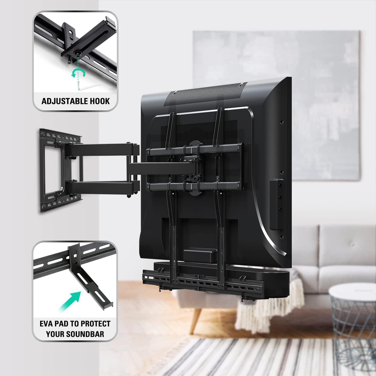 Foto 5 pulgar | Soporte Para Barra De Sonido Dream Md5425 Para Televisores De Hasta 9 Kg - Venta Internacional.