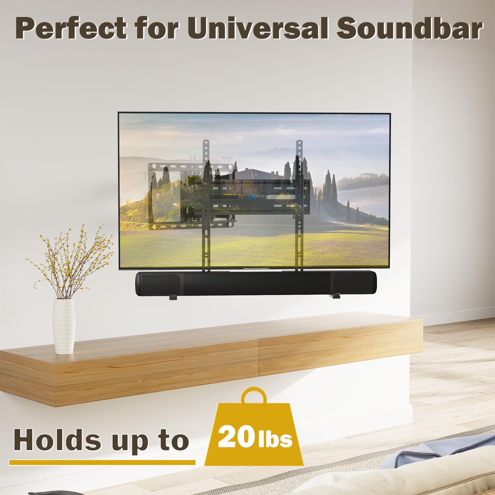 Foto 8 pulgar | Soporte Para Barra De Sonido Dream Md5425 Para Televisores De Hasta 9 Kg - Venta Internacional.